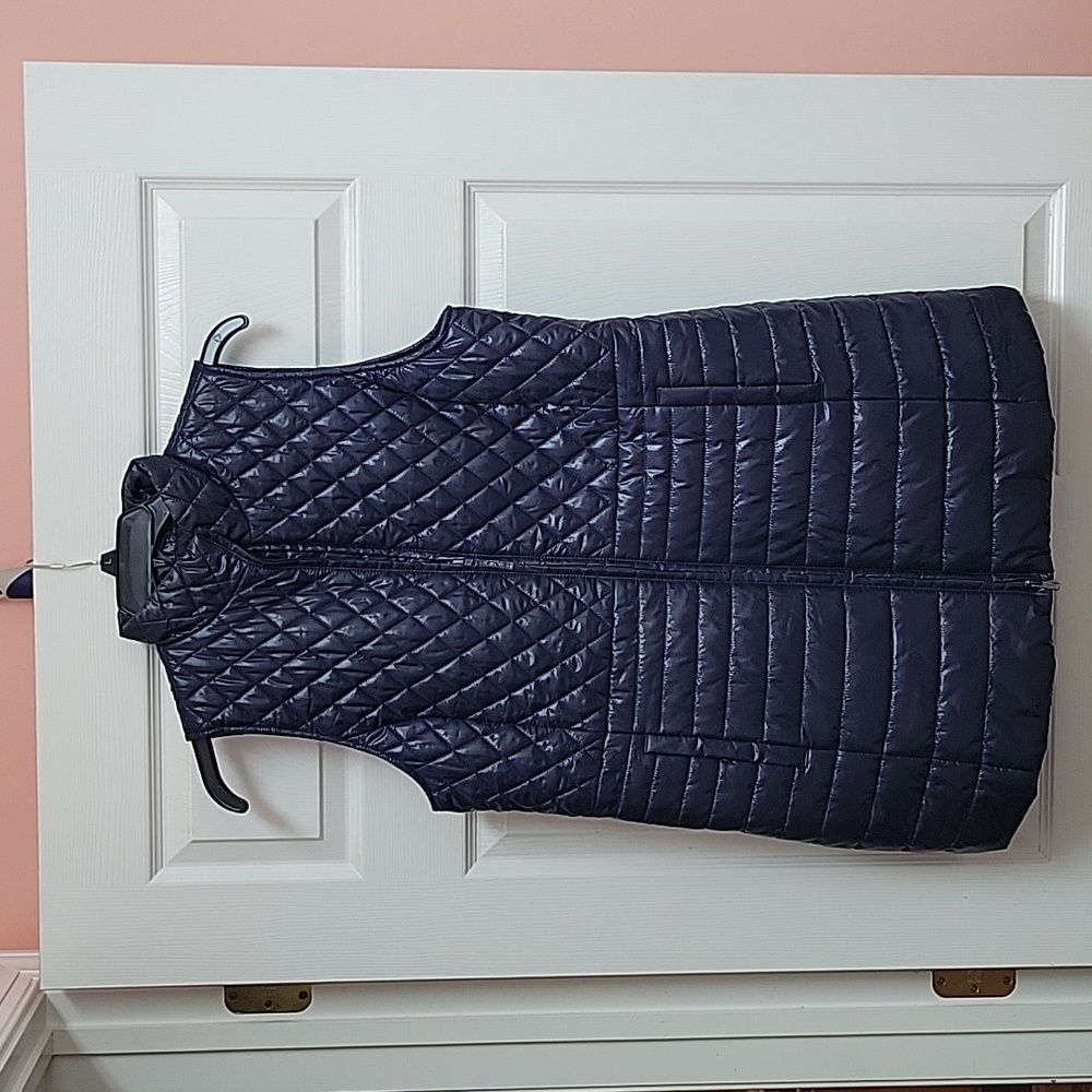 Talbots long puffer vest size large